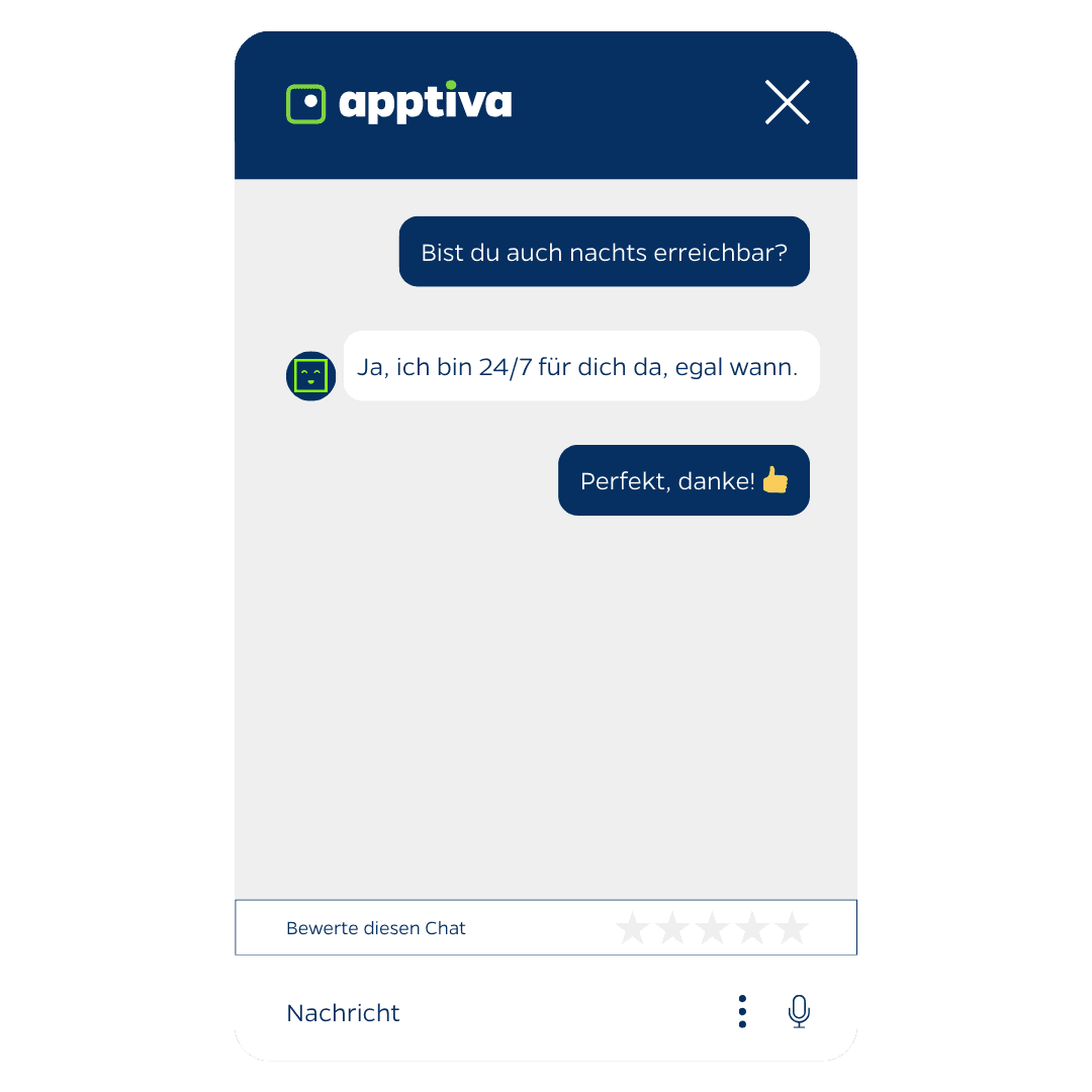 Chatbots beantworten wiederkehrende Fragen rund um die Uhr und liefern schnelle und konsistente Antworten.