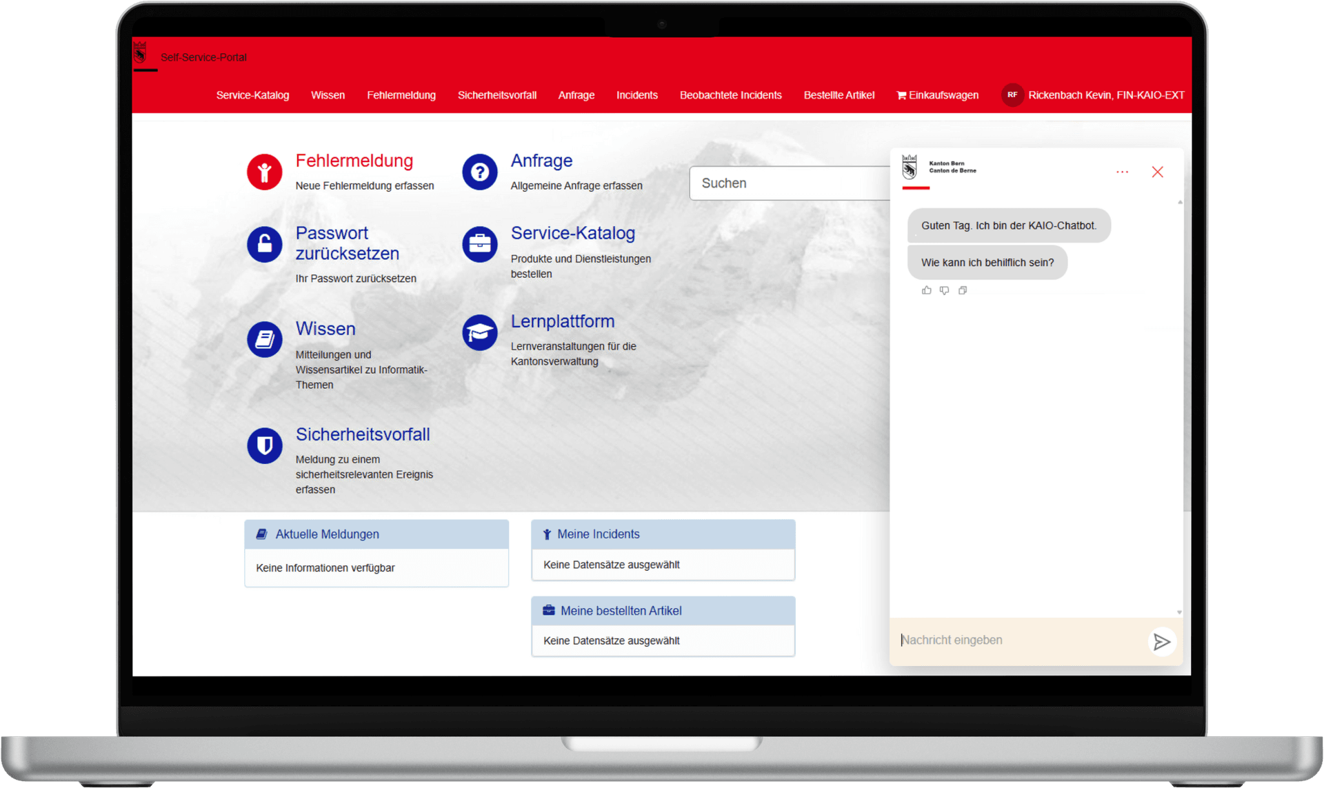 Chatbot für das KAIO in Bern
