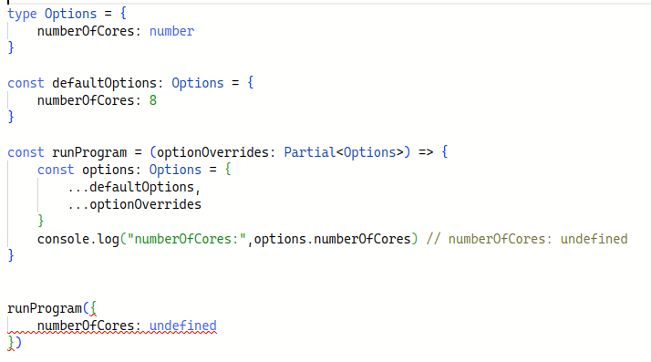 Die Option `exactOptionalPropertyTypes` erlaubt es nicht undefined zu übergeben, wenn eine Nummer erwartet wird.