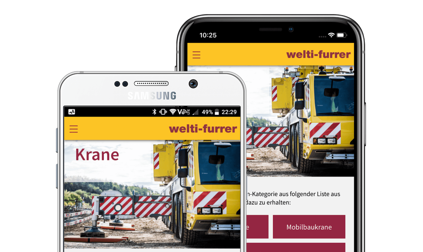 PWA-App für Welti-Furrer