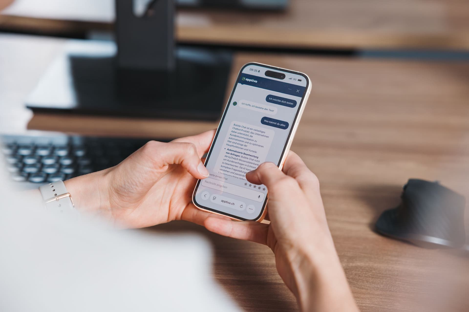 Teste Bubble Chat 30 Tage kostenlos – direkt auf deiner Website.