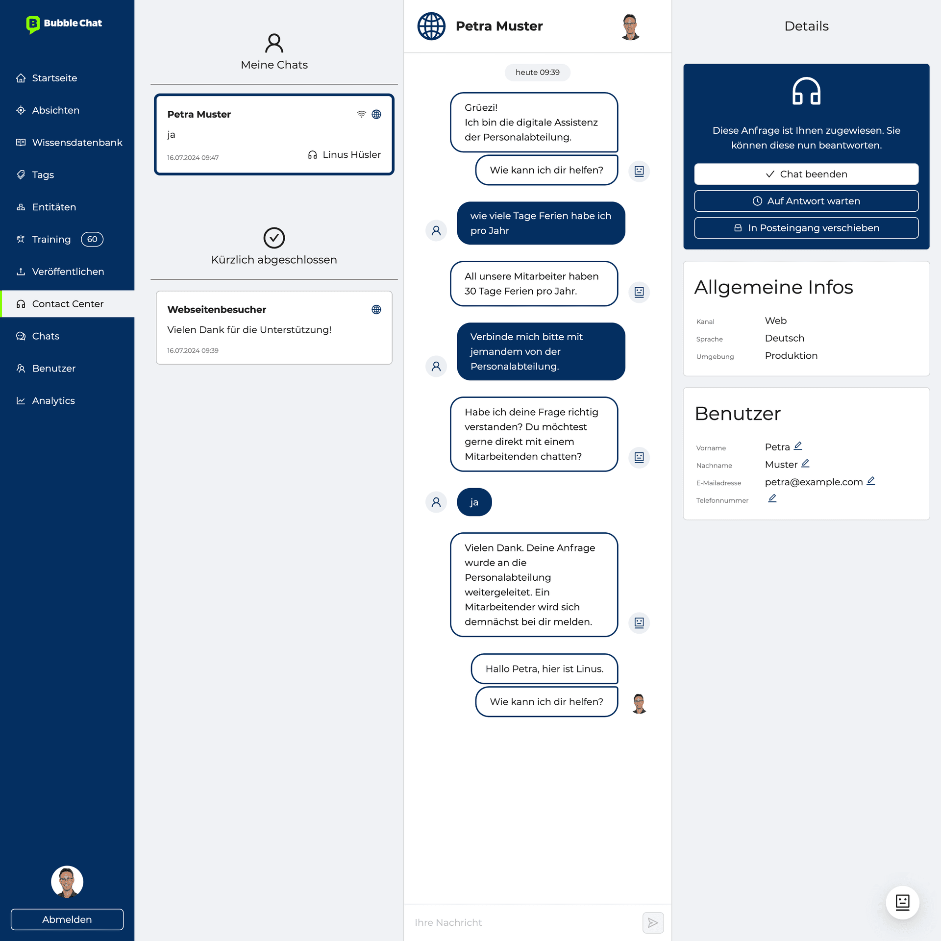 Bubble Chat Live-Chat