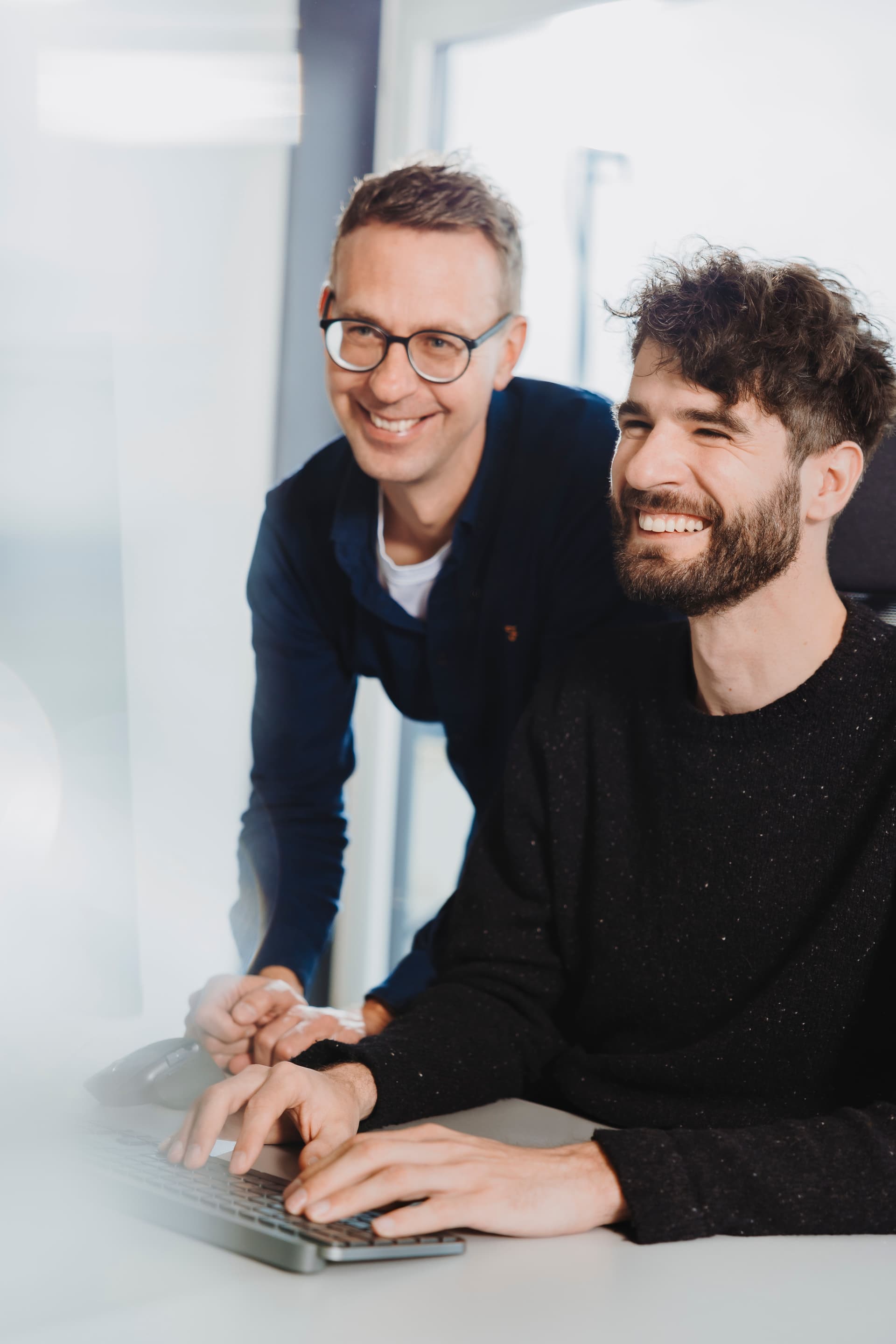 Linus und Robin im Workshop
