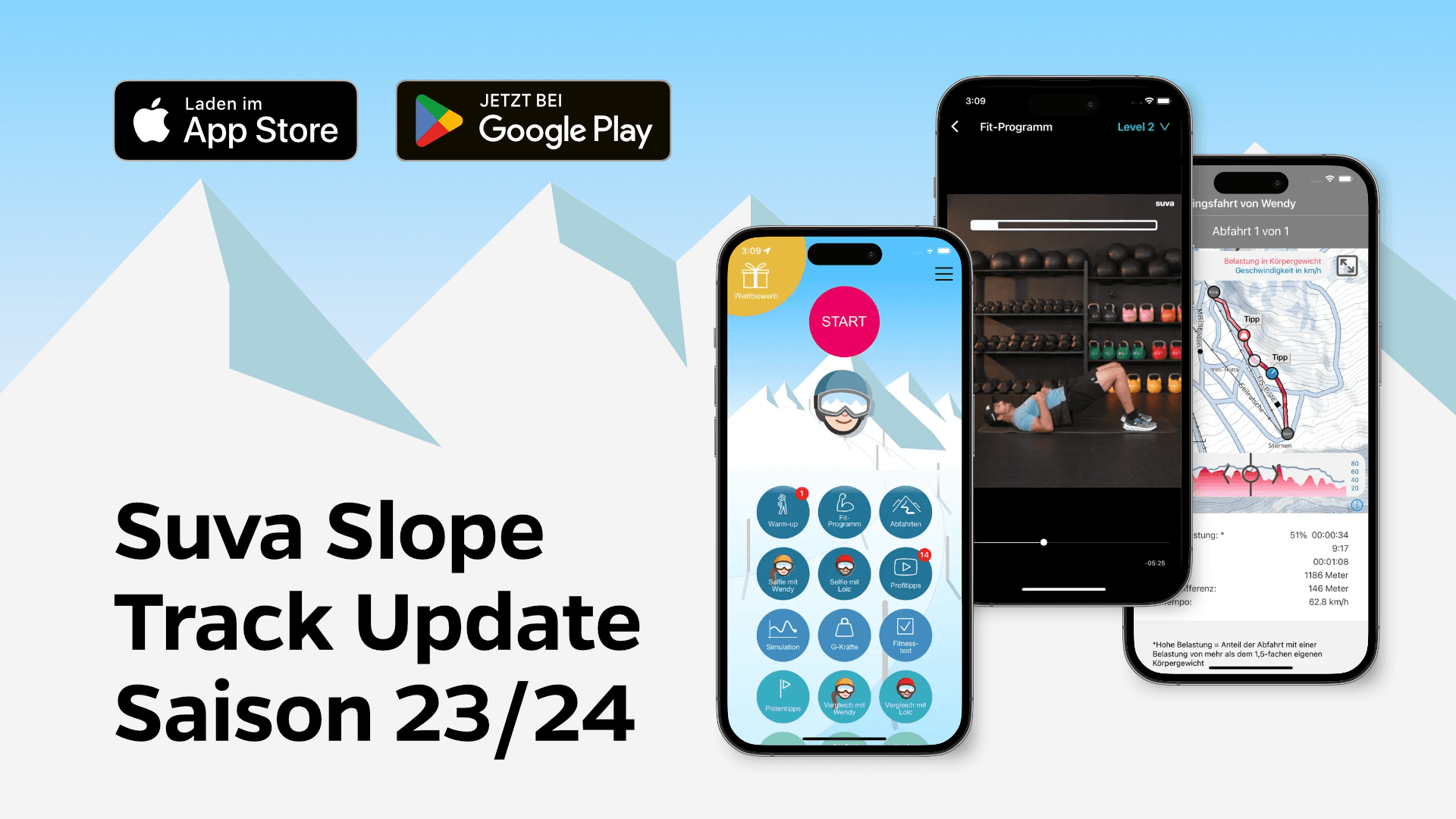 Suva Slope Track App Update 23/24