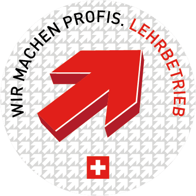 Die Apptiva ist Lehrbetrieb. Vignette vom Berufsbildungsverband Schweiz.