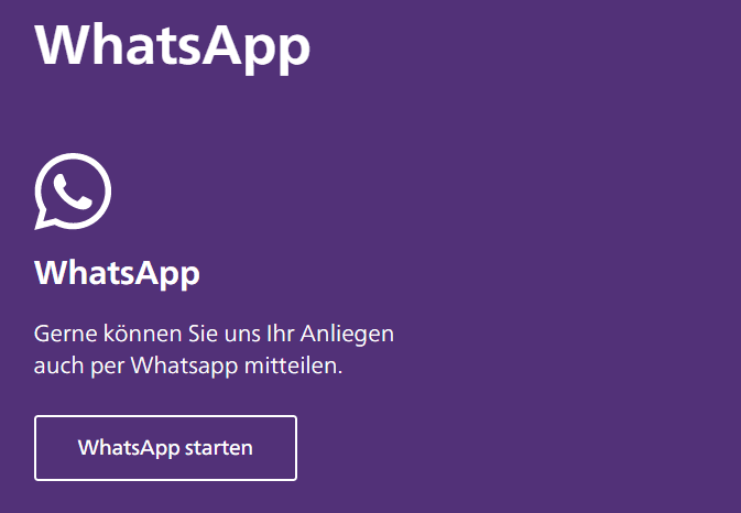 WhatsApp Zugang Postweb
